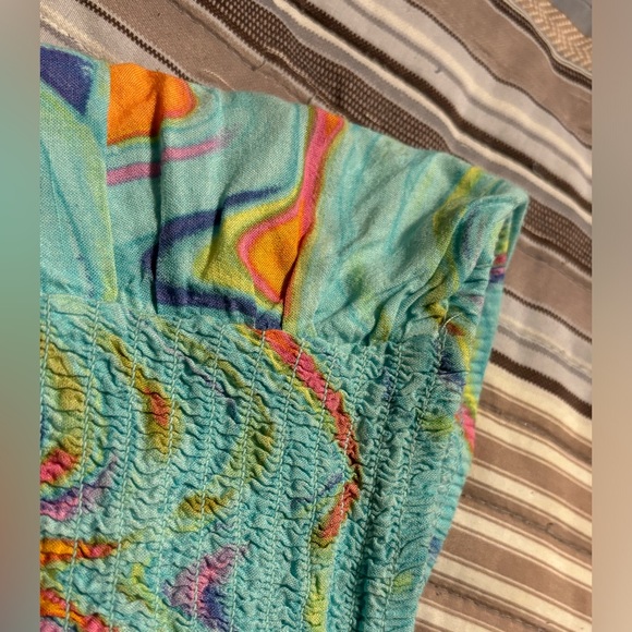 Bright multicolor tube top with adjustable strings - Picture 4 of 6